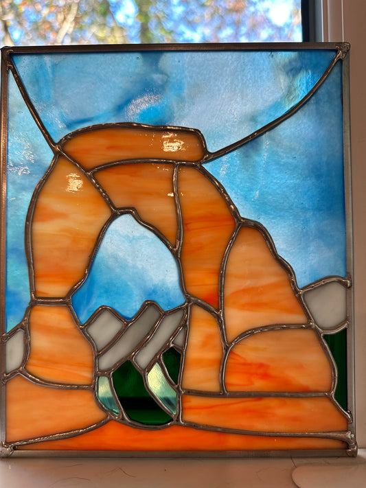 Delicate Arch Stained Glass Panel