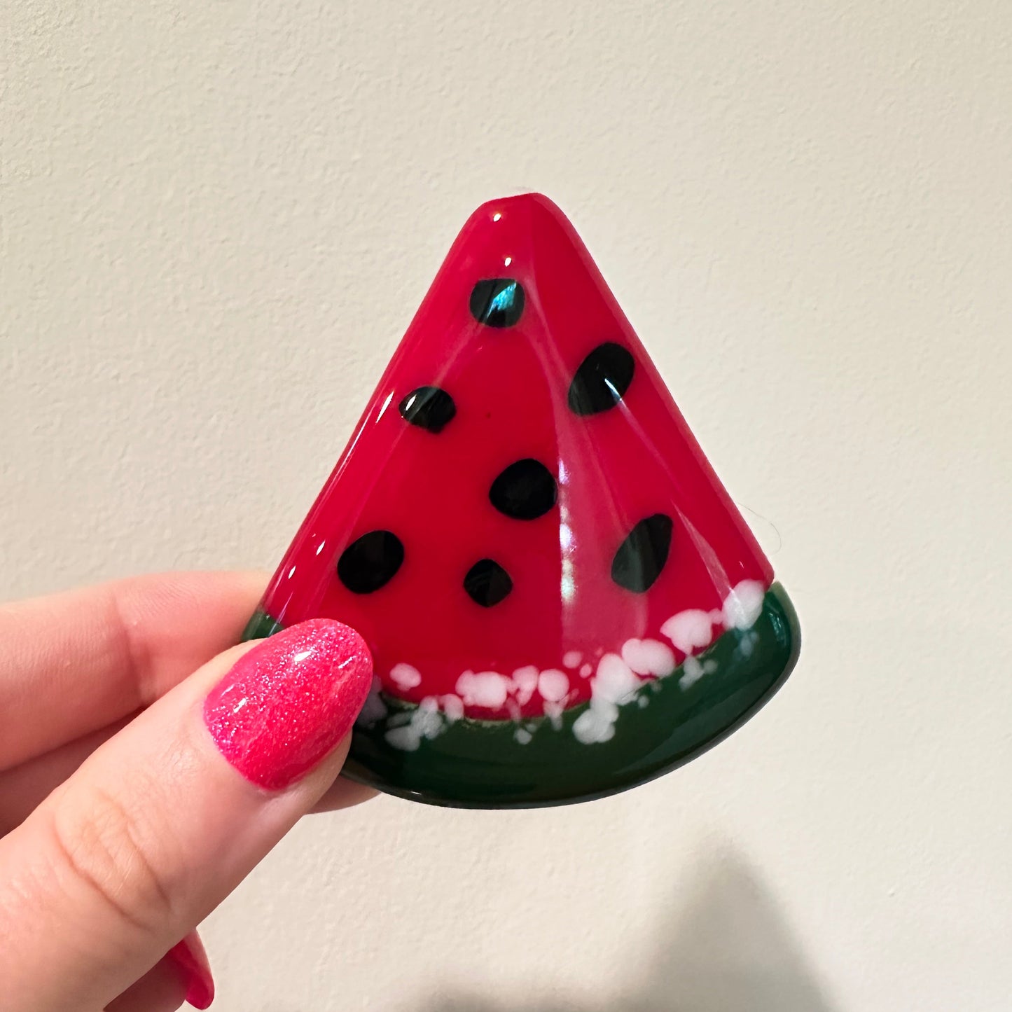 Watermelon Fused Glass Magnet