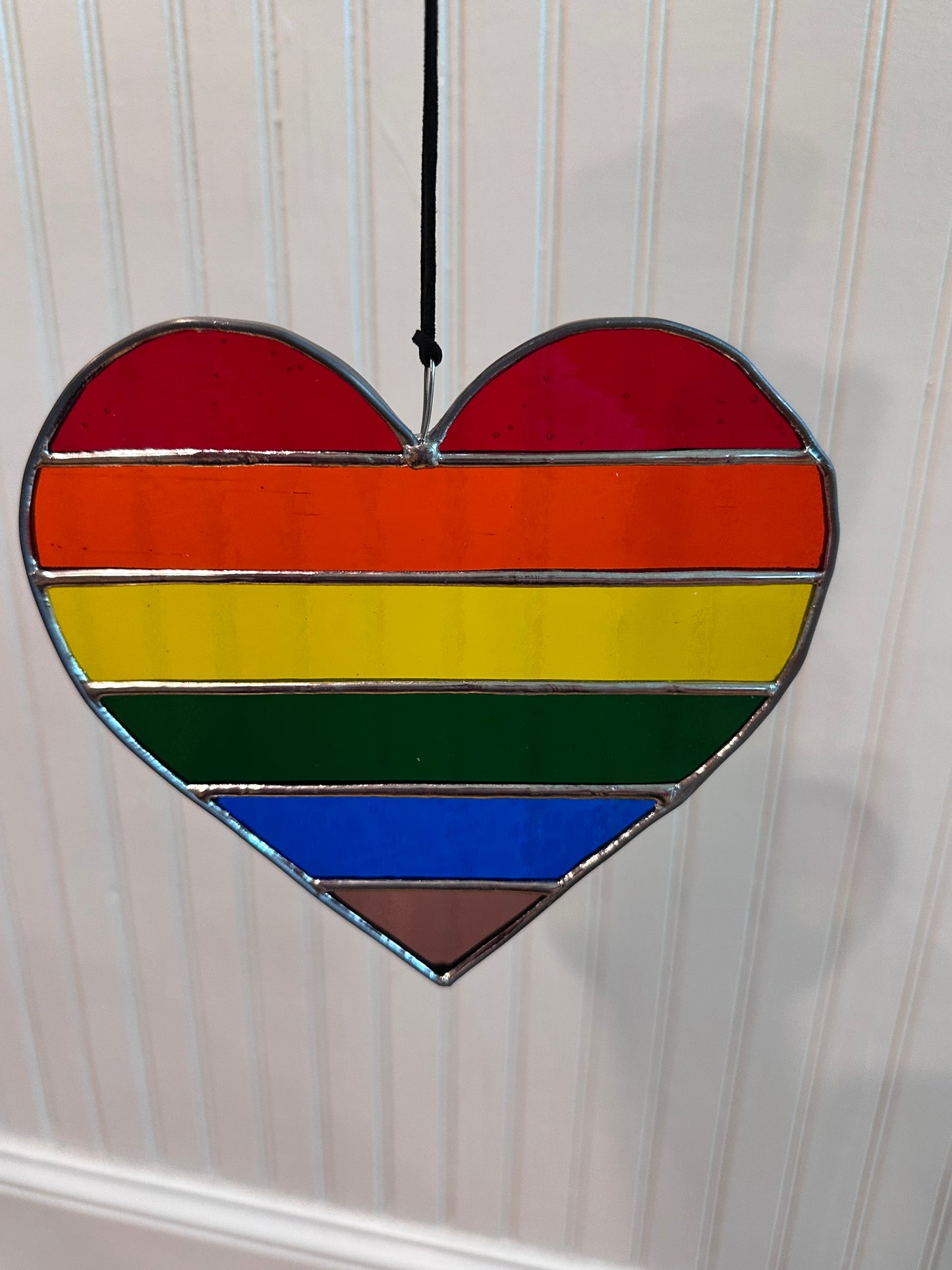 Rainbow Heart Suncatcher