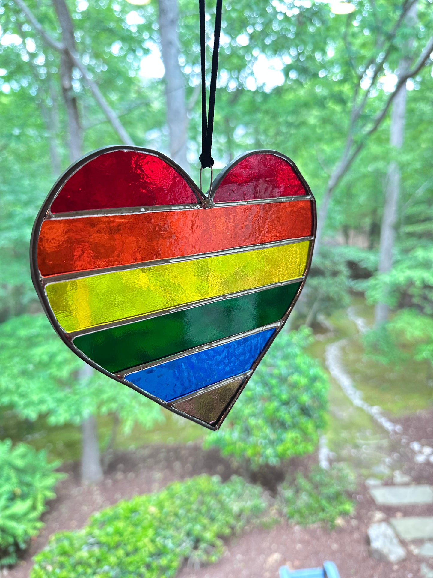 Rainbow Heart Suncatcher