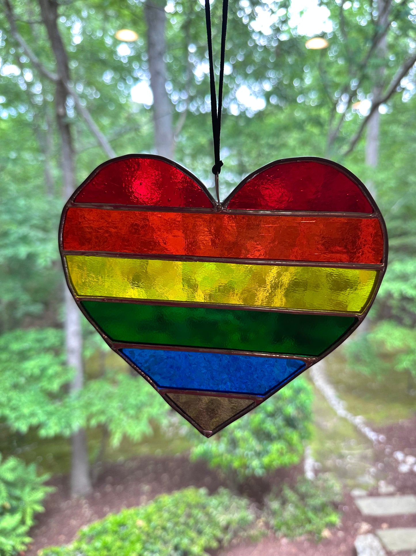 Rainbow Heart Suncatcher