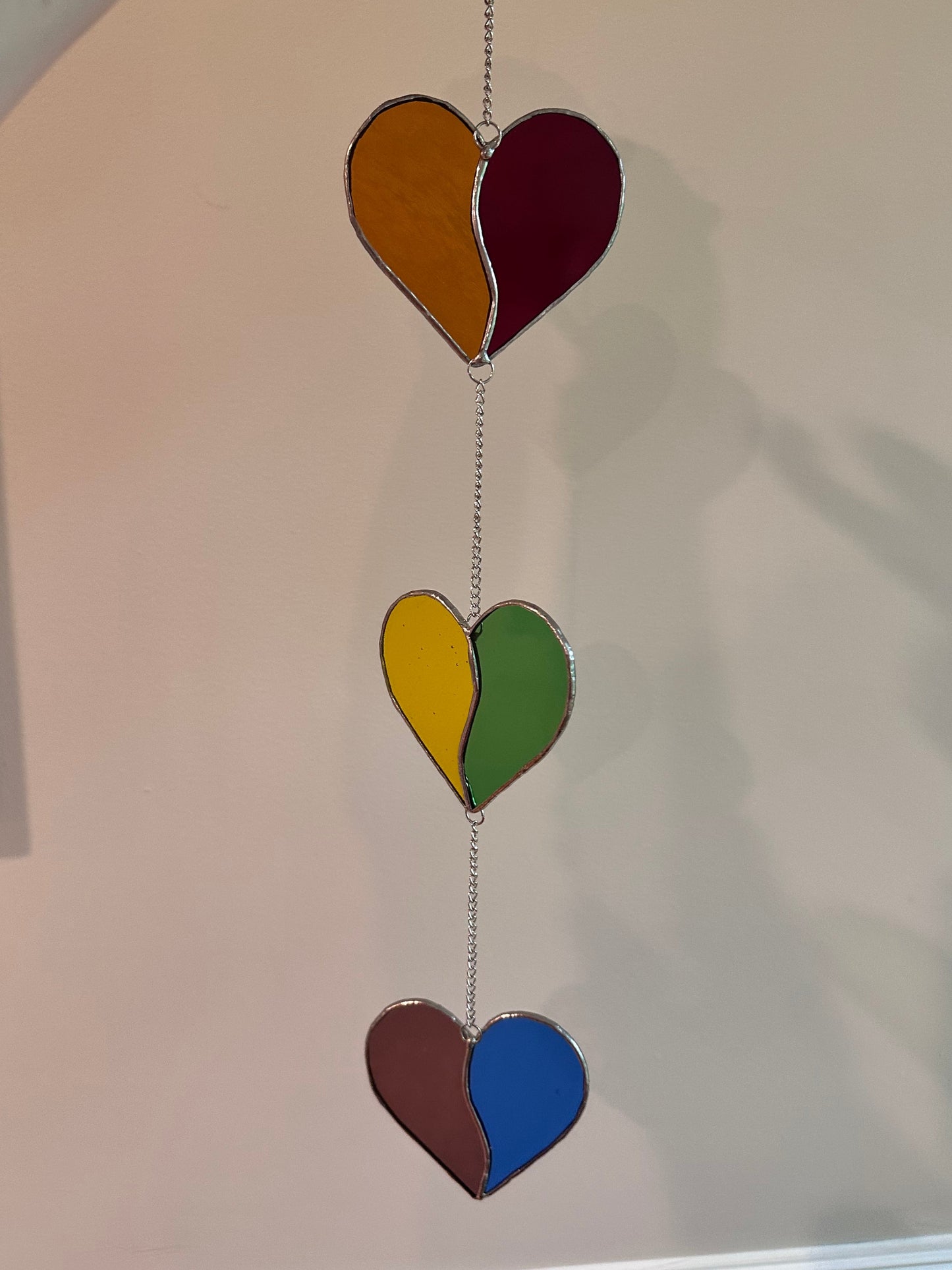 Rainbow Heart Suncatcher