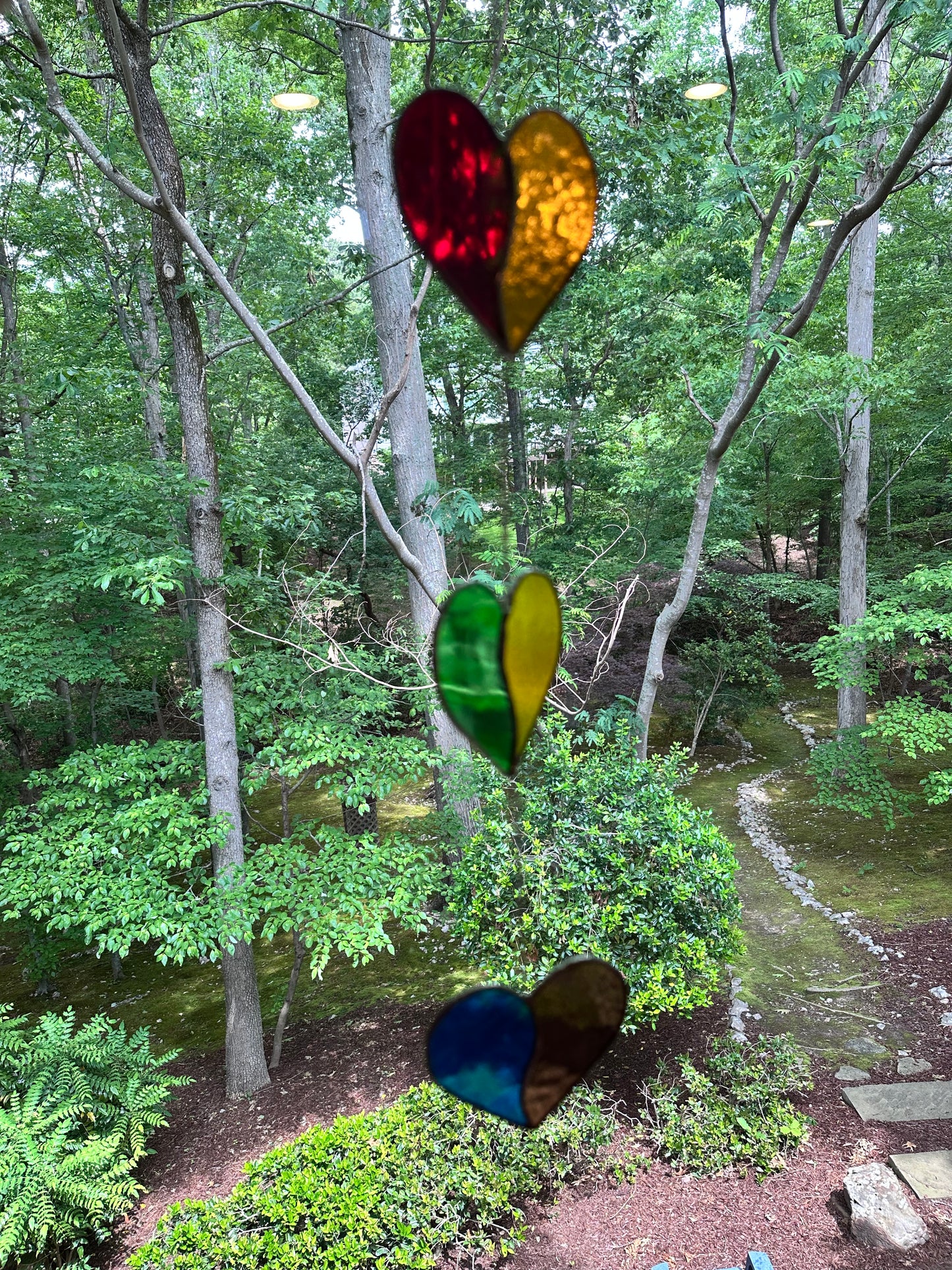 Rainbow Heart Suncatcher