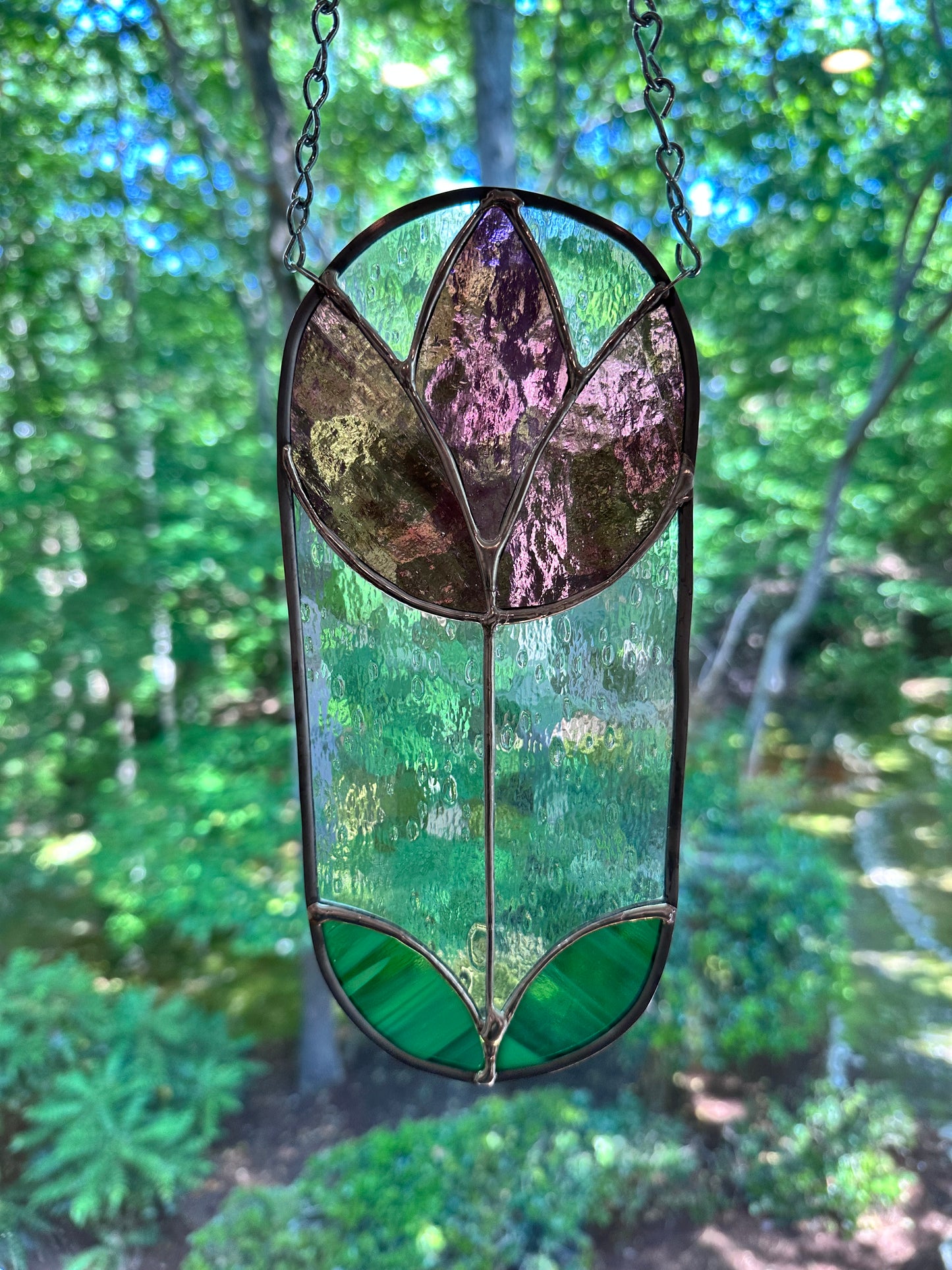 Purple Tulip Suncatcher