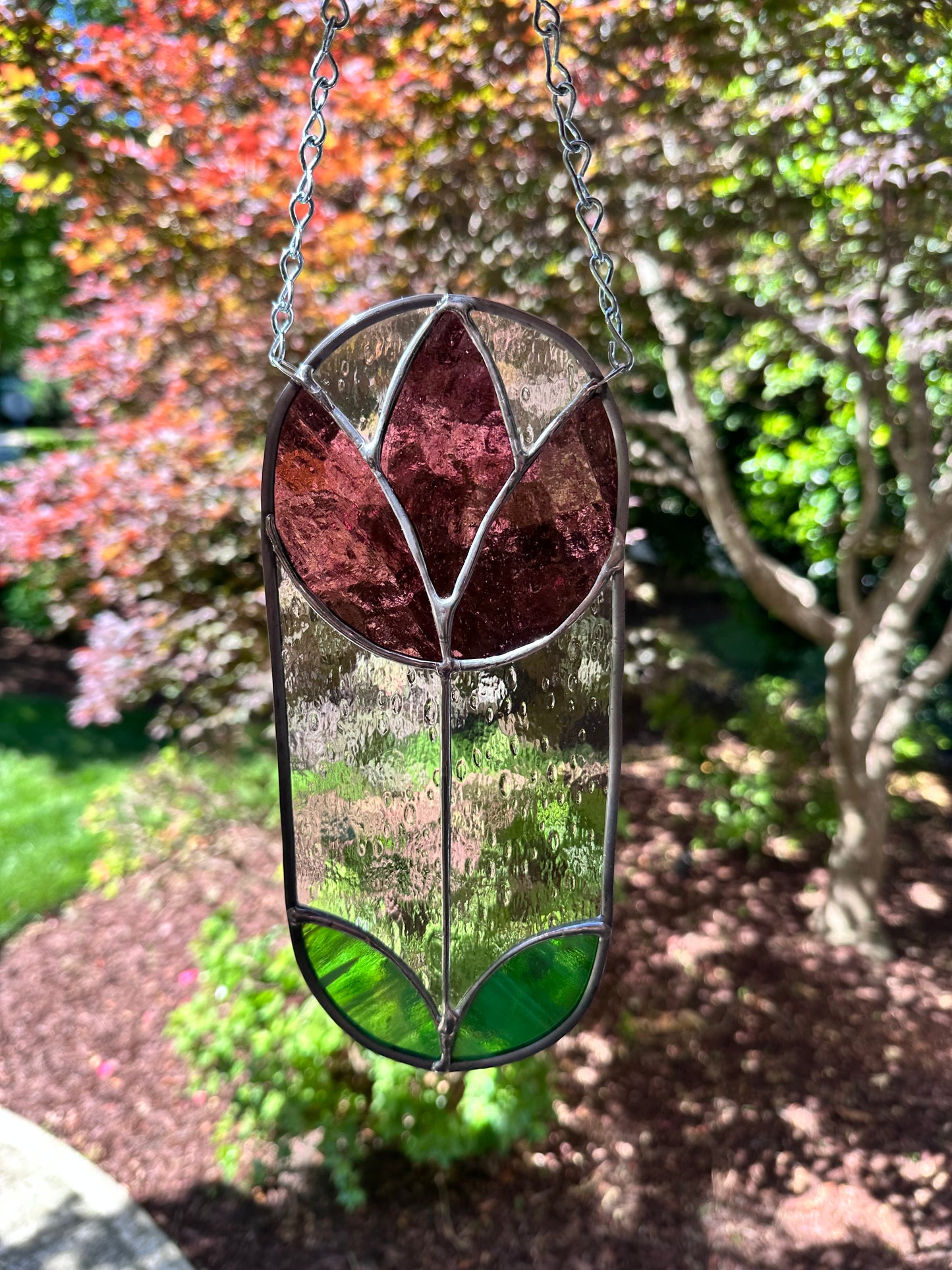 Purple Tulip Suncatcher