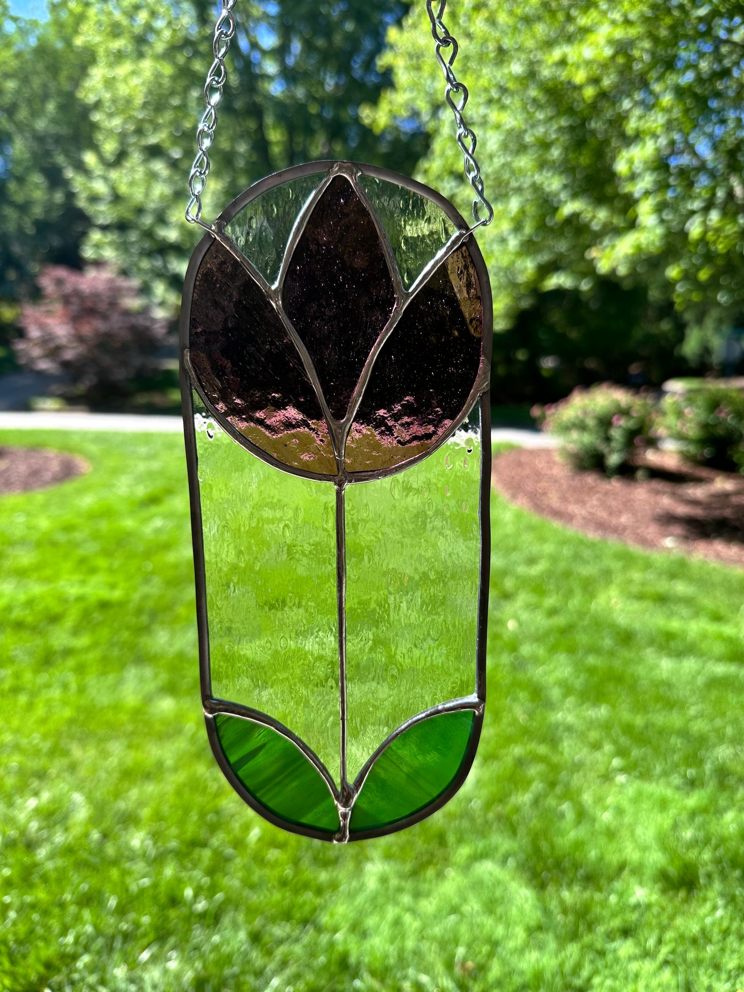 Purple Tulip Suncatcher