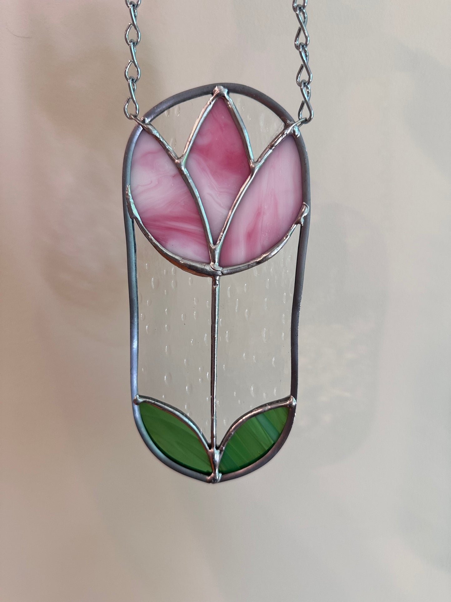 Pink Tulip Suncatcher