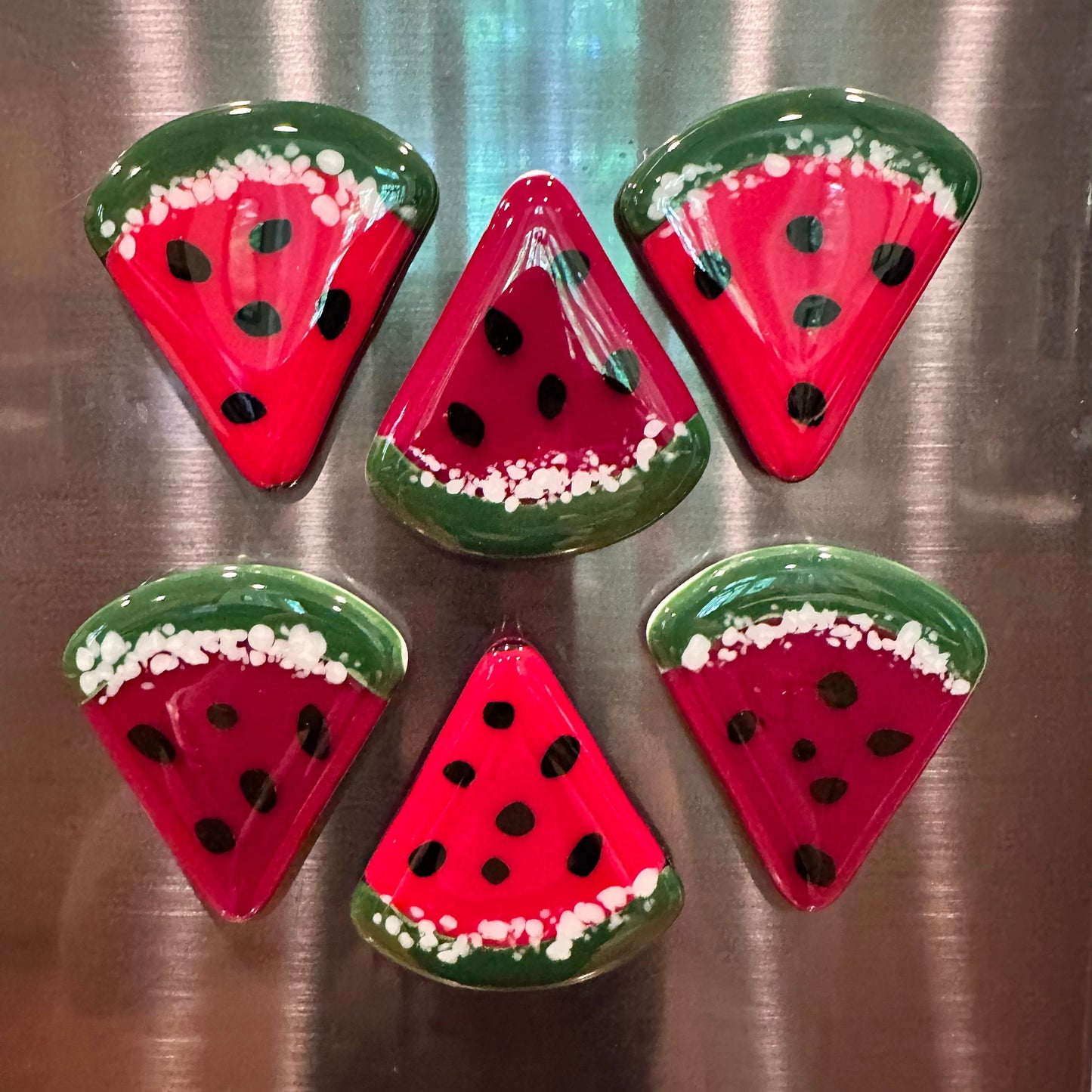 Watermelon Fused Glass Magnet