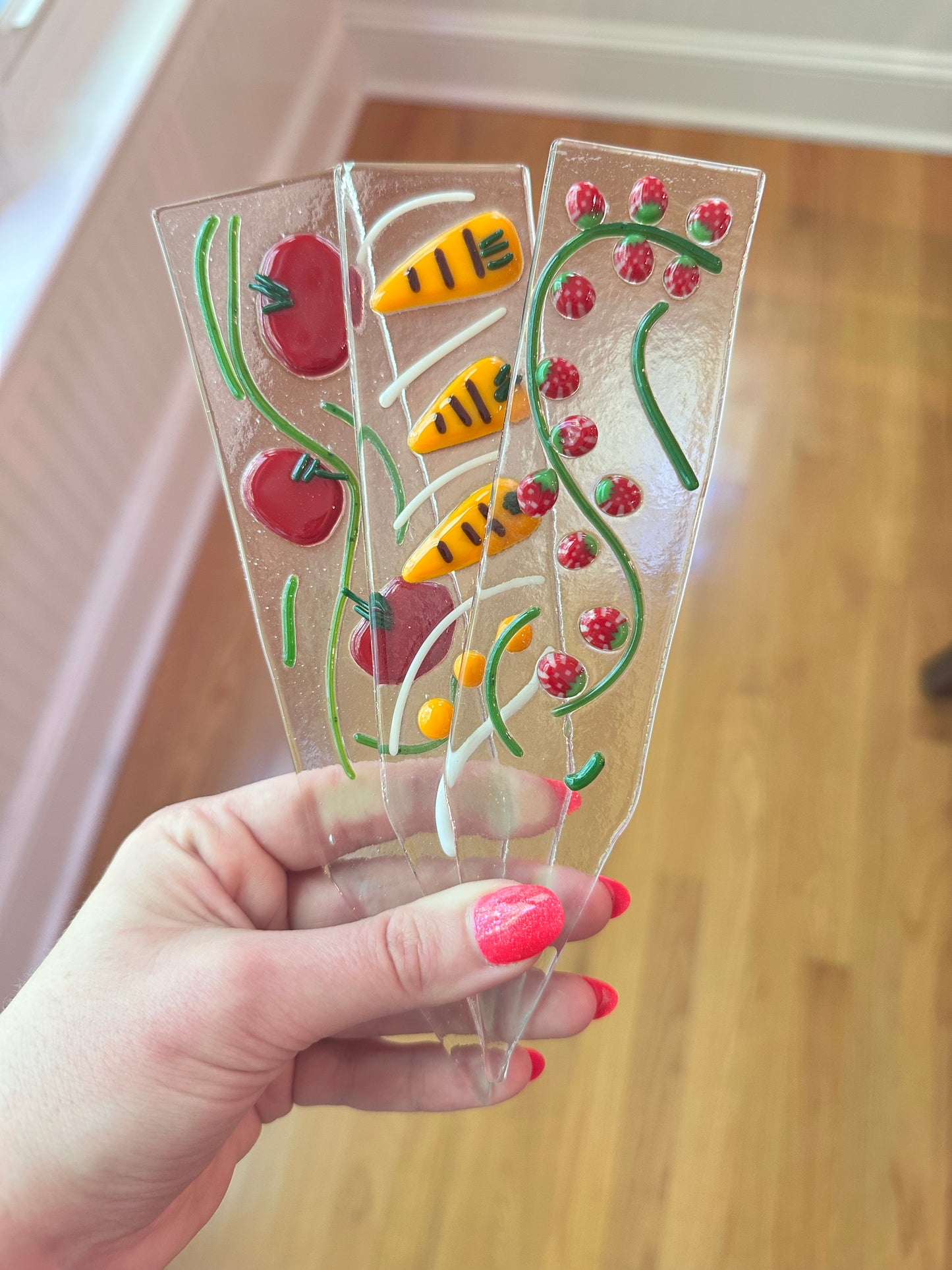 Fused Glass Plant Stakes