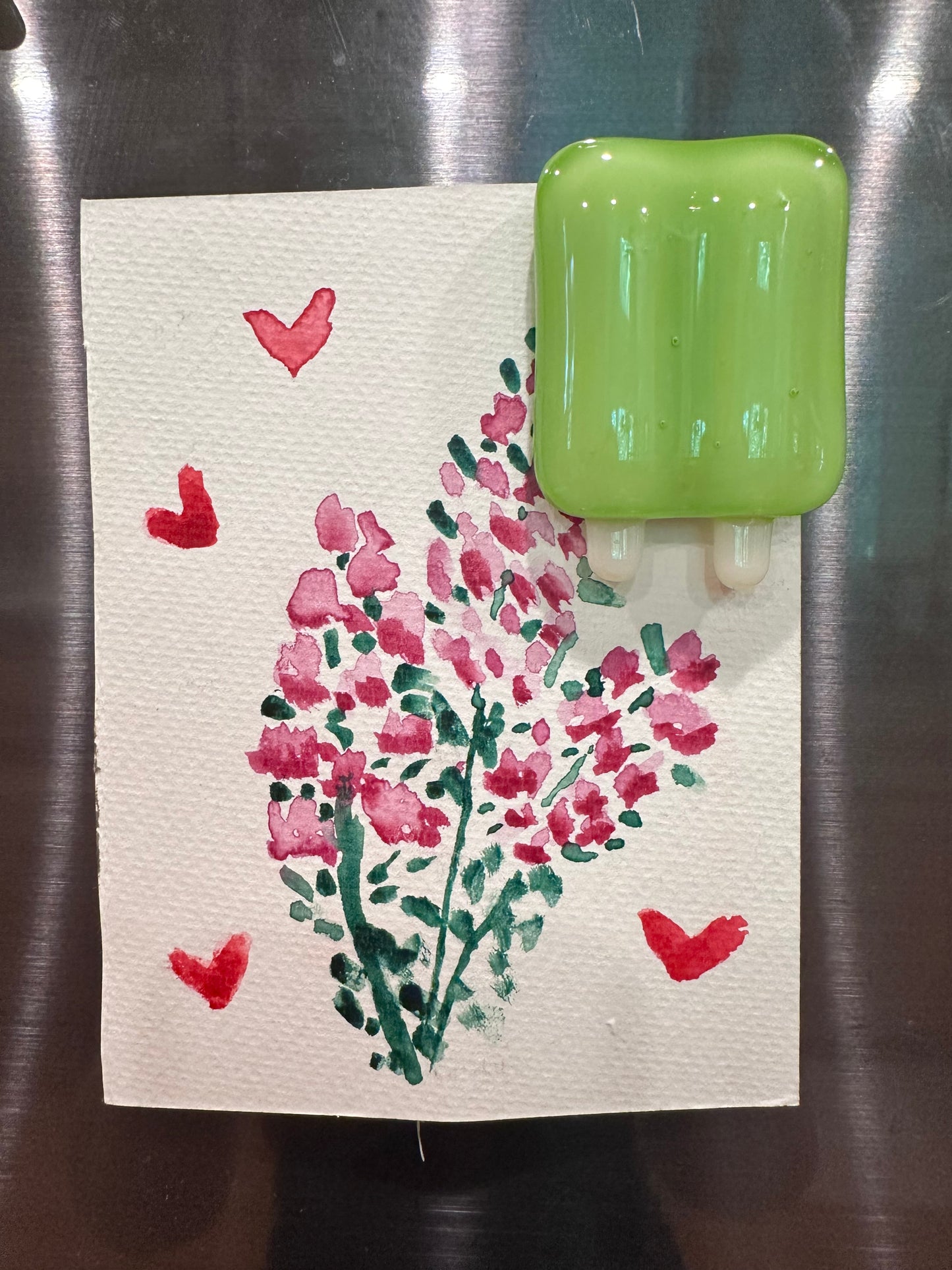 Double Pop Fused Glass Magnet